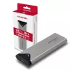 Caja externa de metal Axagon EEM2-UG2 USB-C 10Gbps para discos SSD M.2 NVMe. Plateada