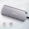Hub Axagon HMC-6M2 USB 3.2 Gen 1, 2x USB-A, HDMI, RJ-45, SATA M.2, PD 100W, cable USB-C