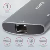 Hub Axagon HMC-6M2 USB 3.2 Gen 1, 2x USB-A, HDMI, RJ-45, SATA M.2, PD 100W, cable USB-C