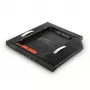 Marco de montaje Axagon RSS-CD09 para SSD/HDD de 2,5 pulgadas en ranura DVD de 9,5 mm LED ALU tarjetas/adaptadores de interfaz internos SATA