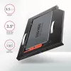 Marco de montaje Axagon RSS-CD09 para SSD/HDD de 2,5 pulgadas en ranura DVD de 9,5 mm LED ALU tarjetas/adaptadores de interfaz internos SATA