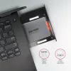 Marco de montaje Axagon RSS-CD09 para SSD/HDD de 2,5 pulgadas en ranura DVD de 9,5 mm LED ALU tarjetas/adaptadores de interfaz internos SATA