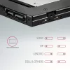 Marco de montaje Axagon RSS-CD09 para SSD/HDD de 2,5 pulgadas en ranura DVD de 9,5 mm LED ALU tarjetas/adaptadores de interfaz internos SATA