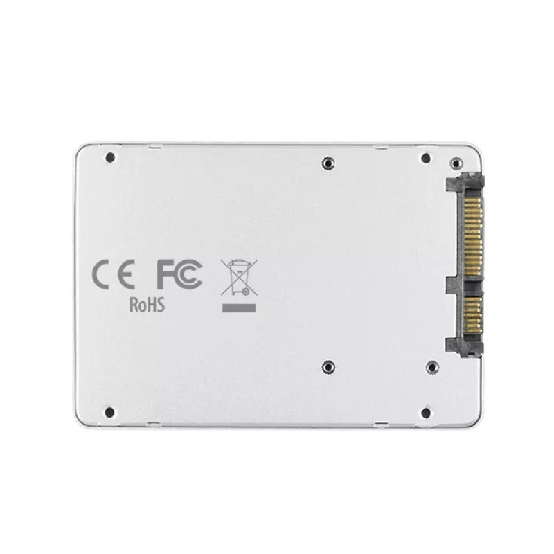 Caja interna de aluminio Axagon RSS-M2SD SATA - SSD M.2 SATA de 2,5 pulgadas, plateada