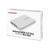 Caja interna de aluminio Axagon RSS-M2SD SATA - SSD M.2 SATA de 2,5 pulgadas, plateada