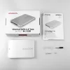 Caja interna de aluminio Axagon RSS-M2SD SATA - SSD M.2 SATA de 2,5 pulgadas, plateada