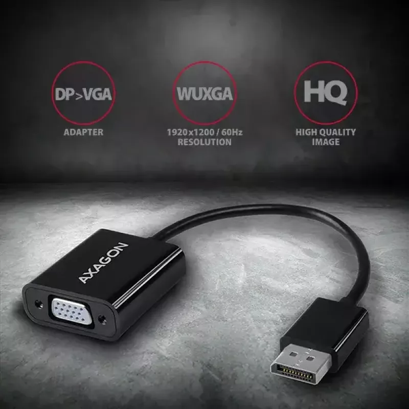 Adaptador de cable de vídeo Axagon RVD-VGN DisplayPort a VGA 0,16 m