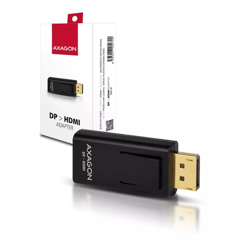 Conversor de cable Axagon RVD-HI DisplayPort a HDMI negro
