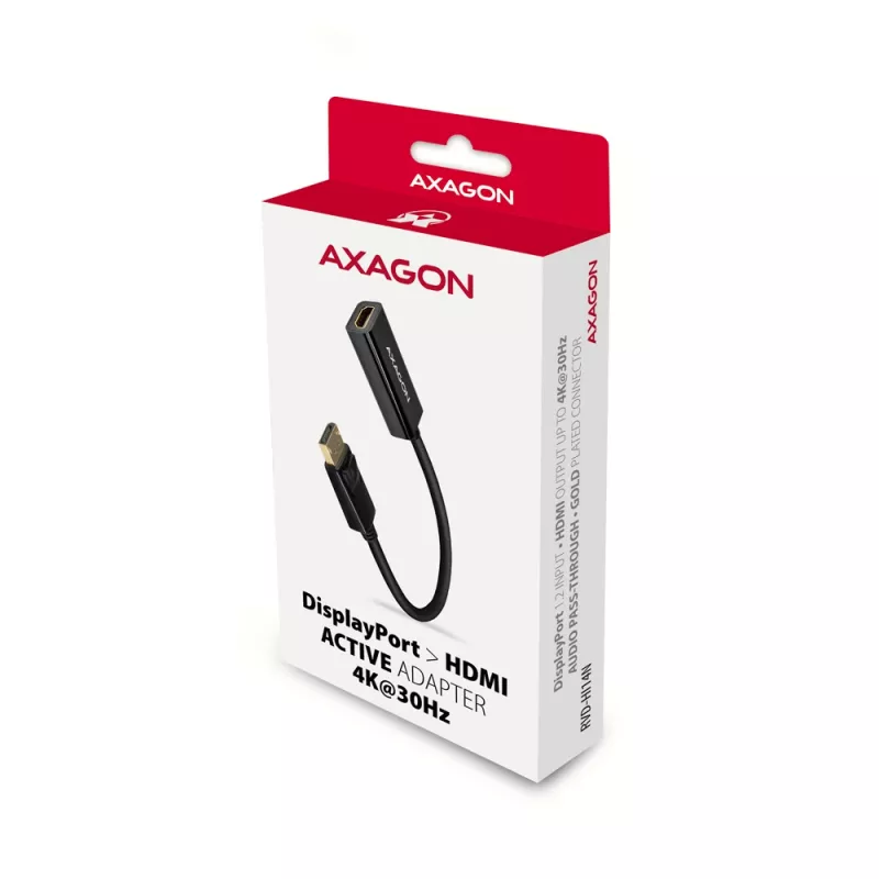 Adaptador Axagon RVD-HI14N DisplayPort -> HDMI 1.4 4K/30Hz
