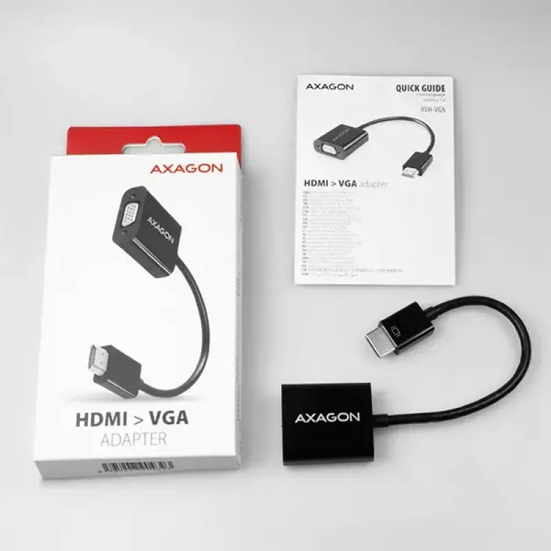 Adaptador Axagon RVH-VGN HDMI -> VGA FullHD, 1920x1200