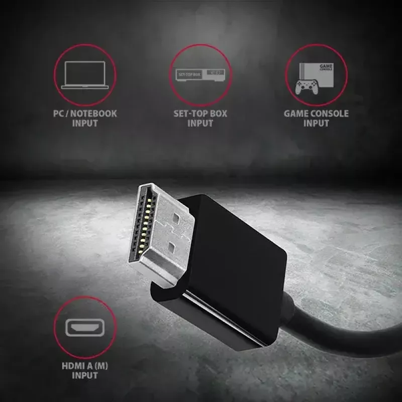 Adaptador Axagon RVH-VGN HDMI -> VGA FullHD, 1920x1200