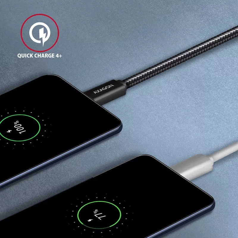 Cable Axagon BUCM32-CM20AB SPEED+ USB-C USB 20Gbps/100W 2 m