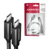Cable Axagon BUCM32-CM20AB SPEED+ USB-C USB 20Gbps/100W 2 m