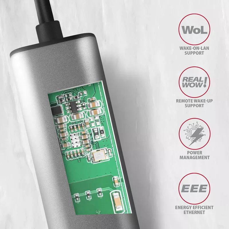 Adaptador Ethernet 2,5 Gigabit Axagon ADE-25RC SuperSpeed USB-C