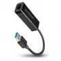Adaptador Ethernet Gigabit Axagon ADE-SR USB-A, por cable, USB, Ethernet, 1000 Mbit/s, negro