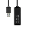 Adaptador Ethernet Gigabit Axagon ADE-SR USB-A, por cable, USB, Ethernet, 1000 Mbit/s, negro