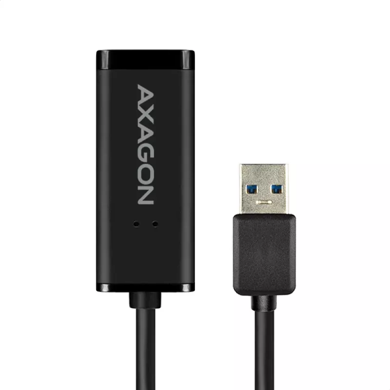 Adaptador Ethernet Gigabit Axagon ADE-SR USB-A, por cable, USB, Ethernet, 1000 Mbit/s, negro