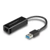 Adaptador Ethernet Gigabit Axagon ADE-SR USB-A, por cable, USB, Ethernet, 1000 Mbit/s, negro
