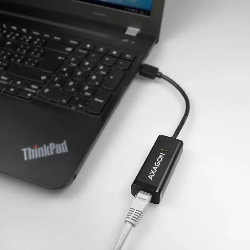Adaptador Ethernet Gigabit Axagon ADE-SR USB-A, por cable, USB, Ethernet, 1000 Mbit/s, negro
