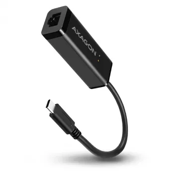 Adaptador Ethernet Gigabit Axagon ADE-SRC USB-C, por cable, USB Type-C, Ethernet, 1000 Mbit/s, negro