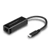 Adaptador Ethernet Gigabit Axagon ADE-SRC USB-C, por cable, USB Type-C, Ethernet, 1000 Mbit/s, negro