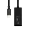 Adaptador Ethernet Gigabit Axagon ADE-SRC USB-C, por cable, USB Type-C, Ethernet, 1000 Mbit/s, negro