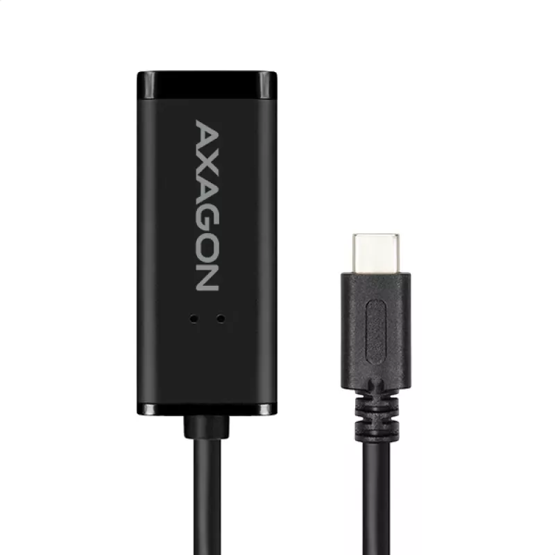 Adaptador Ethernet Gigabit Axagon ADE-SRC USB-C, por cable, USB Type-C, Ethernet, 1000 Mbit/s, negro