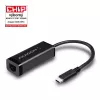 Adaptador Ethernet Gigabit Axagon ADE-SRC USB-C, por cable, USB Type-C, Ethernet, 1000 Mbit/s, negro