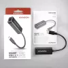 Adaptador Ethernet Gigabit Axagon ADE-SRC USB-C, por cable, USB Type-C, Ethernet, 1000 Mbit/s, negro