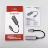 AXAGON USB 3.2 Gen 1 Type-A a Gigabit Ethernet Adaptador ADE-TR — 10/100/1000 Mbps, Metal gris titanio, 5000 Mbit/s