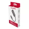 AXAGON USB 3.2 Gen 1 Type-A a Gigabit Ethernet Adaptador ADE-TR — 10/100/1000 Mbps, Metal gris titanio, 5000 Mbit/s