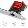 Axagon PCEE-G25 PCIe - Adaptador 2.5 Gigabit Ethernet Realtek 8125, PXE, con SP & LP