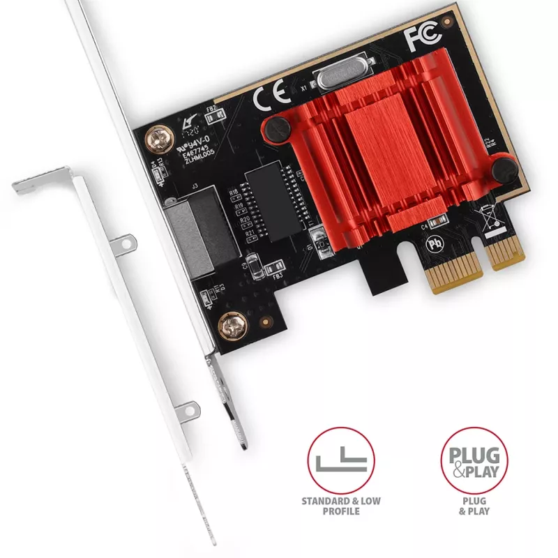 AXAGON PCEE-GIX tarjeta de red PCIe Gigabit Ethernet, Intel I210-AT