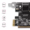 Axagon PCEE-GRF PCIe - Adaptador Gigabit Ethernet Realtek 8111F incl. SP & LP