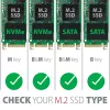 Axagon PCEM2-D PCIe x4 - Adaptador de ranura M.2 NVMe M-Key + SATA B-Key con SP & LP