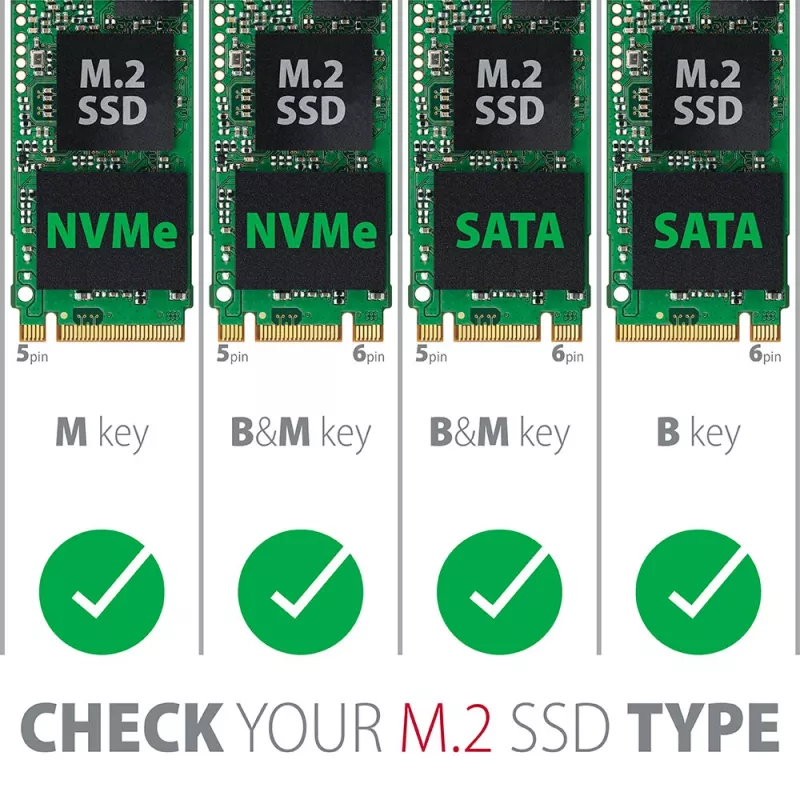 Axagon PCEM2-D PCIe x4 - Adaptador de ranura M.2 NVMe M-Key + SATA B-Key con SP & LP