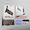 Axagon PCEM2-D PCIe x4 - Adaptador de ranura M.2 NVMe M-Key + SATA B-Key con SP & LP