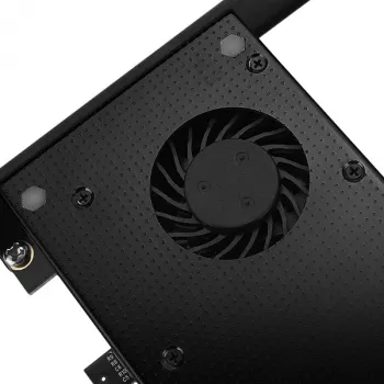 Axagon PCEM2-DC PCIe x4 - Adaptador de ranura M.2 NVMe M-Key + SATA B-Key con disipador, SP & LP