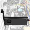 Axagon PCEM2-DC PCIe x4 - Adaptador de ranura M.2 NVMe M-Key + SATA B-Key con disipador, SP & LP