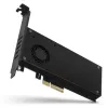 Axagon PCEM2-DC PCIe x4 - Adaptador de ranura M.2 NVMe M-Key + SATA B-Key con disipador, SP & LP