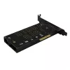 Axagon PCEM2-DC PCIe x4 - Adaptador de ranura M.2 NVMe M-Key + SATA B-Key con disipador, SP & LP