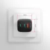 Axagon ACU-DPQ65 Cargador de pared GaN 65W, 3 puertos (USB-A + Dual-USB-C), PD3.0/QC4+/PPS/Apple