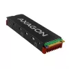 Axagon CRL-M2 Disipador pasivo de aluminio para todas las SSD M.2, tamaño 2280, 12 mm de alto.