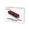 Axagon CRL-M2 Disipador pasivo de aluminio para todas las SSD M.2, tamaño 2280, 12 mm de alto.