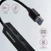 Axagon HMA-GL3A Hub multipuerto USB 3.0 Type-A Gbit-LAN 3x USB-A microSD con cable USB 3.2 Gen 1 (3.1 Gen 1) Type-A negro