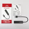 Axagon HMA-GL3A Hub multipuerto USB 3.0 Type-A Gbit-LAN 3x USB-A microSD con cable USB 3.2 Gen 1 (3.1 Gen 1) Type-A negro