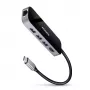 Axagon HMC-6GL Hub USB 3.2 Gen 1, 3x USB-A, HDMI 4K/30Hz, RJ-45, PD 100W, cable USB-C de 20 cm