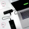 Axagon HMC-6GL Hub USB 3.2 Gen 1, 3x USB-A, HDMI 4K/30Hz, RJ-45, PD 100W, cable USB-C de 20 cm