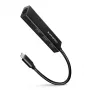 Hub USB-C Axagon HMC-GL3A 3x USB-A Gbit-LAN negro