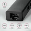Hub USB-C Axagon HMC-GL3A 3x USB-A Gbit-LAN negro